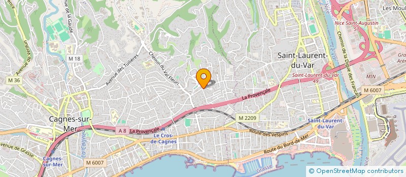 localisation de l'entreprise MADAME SARAH KOBYLINSKI à CAGNES-SUR-MER