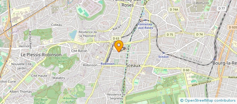 localisation de l'entreprise MADAME SARAH KUNKEL à SCEAUX