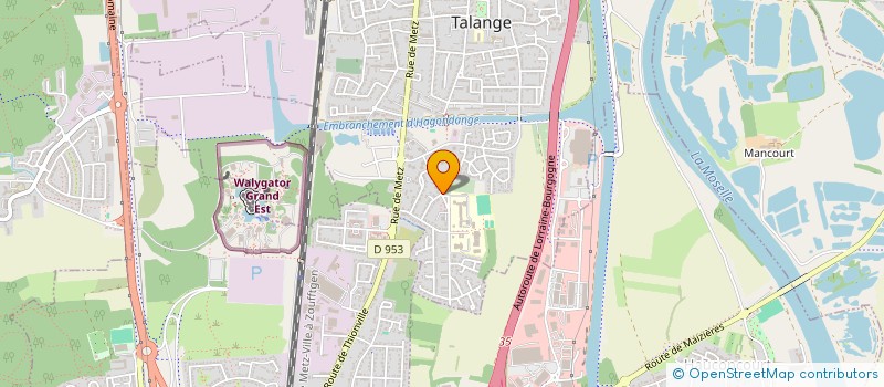 localisation de l'entreprise MADAME SARAH LADU  TALANGE