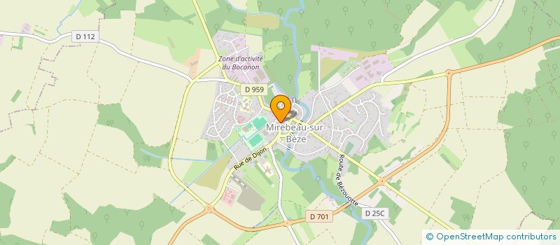 localisation de l'entreprise MADAME SARAH LAFFOND à MIREBEAU-SUR-BEZE
