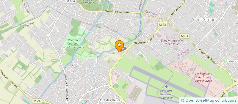 localisation de l'entreprise MADAME SARAH LAGRENEE  CUGNAUX