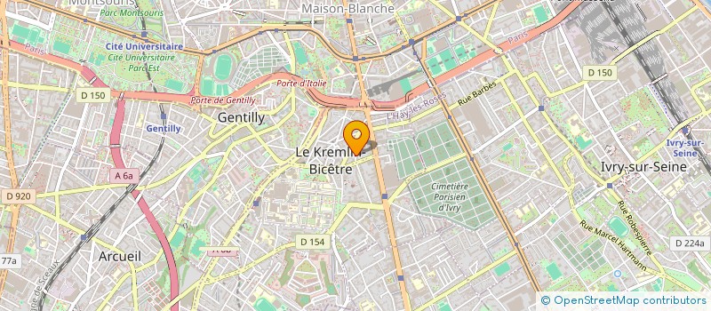 localisation de l'entreprise MADAME SARAH LAMIRI  LE KREMLIN-BICETRE