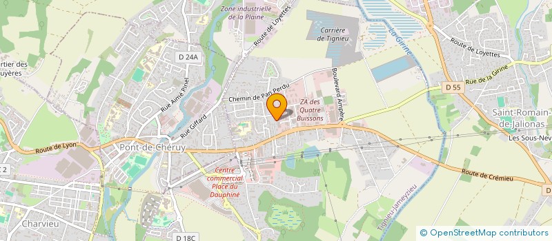 localisation de l'entreprise MADAME SARAH LAREM  TIGNIEU-JAMEYZIEU