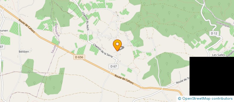 localisation de l'entreprise MADAME SARAH LAURA VALETTE  VILLESEQUE