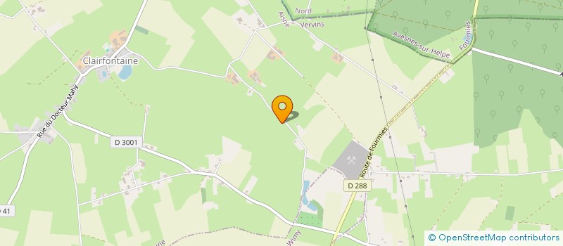 localisation de l'entreprise MADAME SARAH LAVENDOMNE  CLAIRFONTAINE