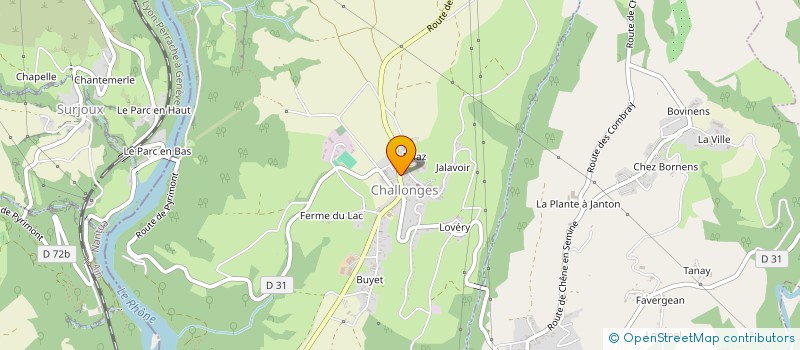 localisation de l'entreprise MADAME SARAH LAVOREL  CHALLONGES