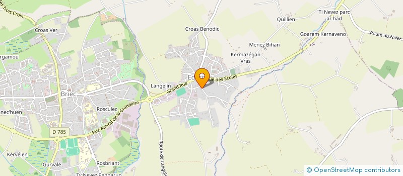 localisation de l'entreprise MADAME SARAH LE CORRE  LANDUDAL