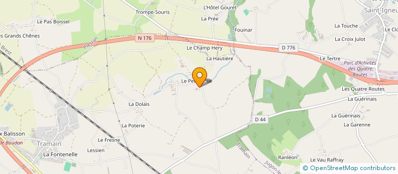 localisation de l'entreprise MADAME SARAH LE GOFF  TRAMAIN