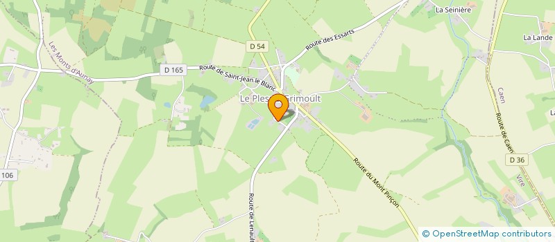 localisation de l'entreprise MADAME SARAH LE MASLE  LES MONTS D'AUNAY