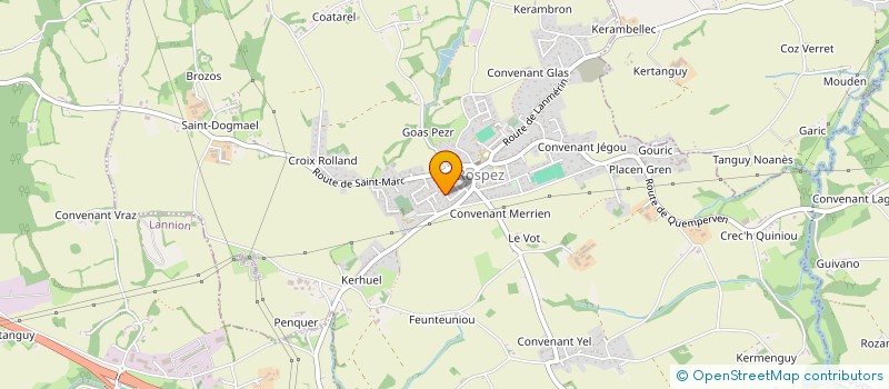 localisation de l'entreprise MADAME SARAH LE MORVAN  ROSPEZ