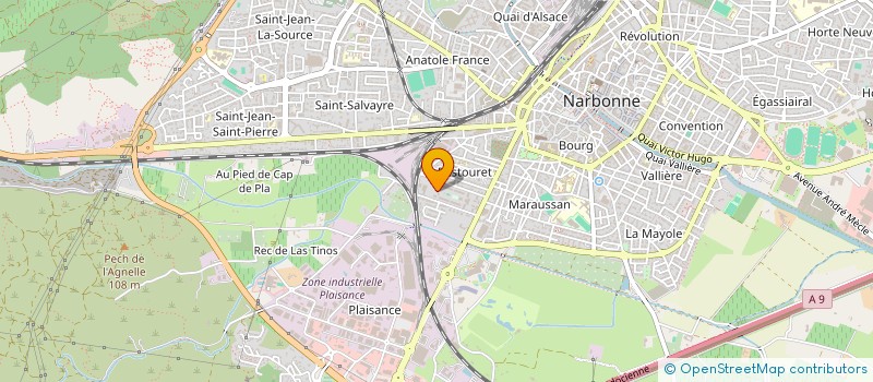 localisation de l'entreprise MADAME SARAH LEBONVALLET  NARBONNE