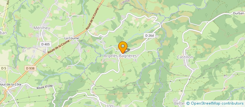 localisation de l'entreprise MADAME SARAH LEBOT à ARGELES-BAGNERES