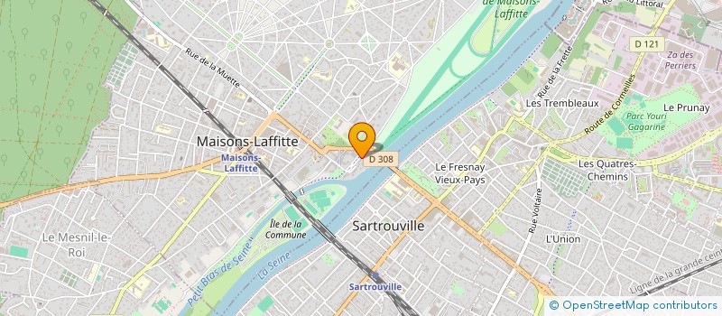 localisation de l'entreprise MADAME SARAH LECARDINAL  MAISONS-LAFFITTE