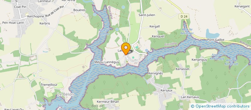 localisation de l'entreprise MADAME SARAH LEDUC  RIEC-SUR-BELON