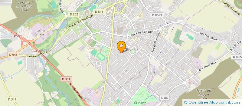 localisation de l'entreprise MADAME SARAH LEFRANC à BRUAY-LA-BUISSIERE