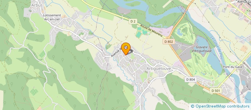 localisation de l'entreprise MADAME SARAH LEMOINE  ARTIGUELOUVE