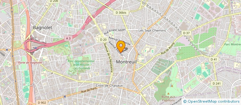 localisation de l'entreprise MADAME SARAH LESPAGNOL à MONTREUIL