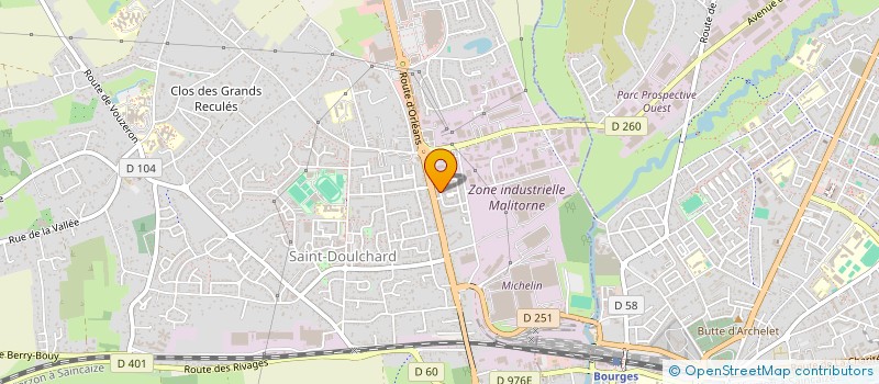 localisation de l'entreprise MADAME SARAH LETAIEF  BOURGES