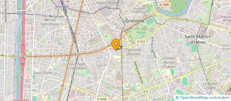 localisation de l'entreprise MADAME SARAH LEVEUGLE à GRENOBLE