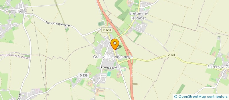 localisation de l'entreprise MADAME SARAH LHUILLIER  GRAINVILLE-LANGANNERIE