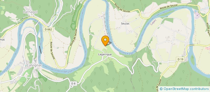 localisation de l'entreprise MADAME SARAH LLOYD  CALVIGNAC