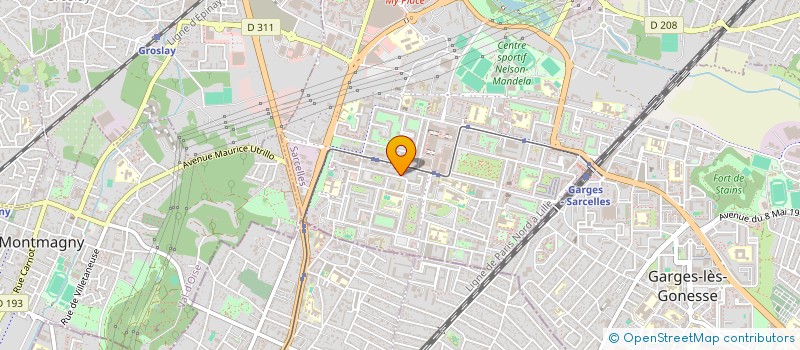 localisation de l'entreprise MADAME SARAH LOEMBET  SARCELLES