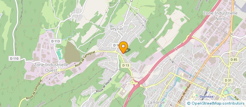 localisation de l'entreprise MADAME SARAH LONGARES  OYONNAX