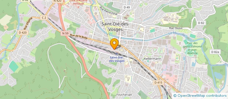 localisation de l'entreprise MADAME SARAH LORELLE à SAINT-DIE-DES-VOSGES