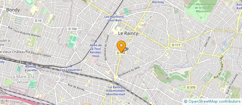 localisation de l'entreprise MADAME SARAH LOUNISSI à LE RAINCY