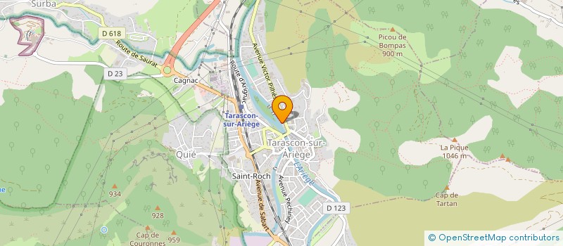 localisation de l'entreprise MADAME SARAH MAGNARD à TARASCON-SUR-ARIEGE