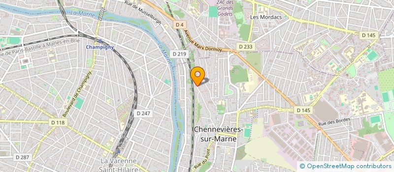 localisation de l'entreprise MADAME SARAH MAIER  CHENNEVIERES-SUR-MARNE