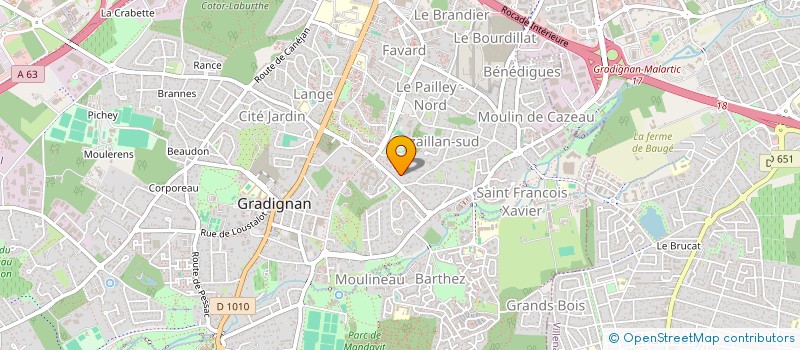 localisation de l'entreprise MADAME SARAH MAILLE  GRADIGNAN