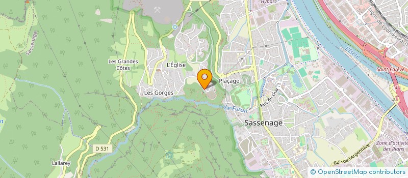 localisation de l'entreprise MADAME SARAH MAKRELOUF  SASSENAGE