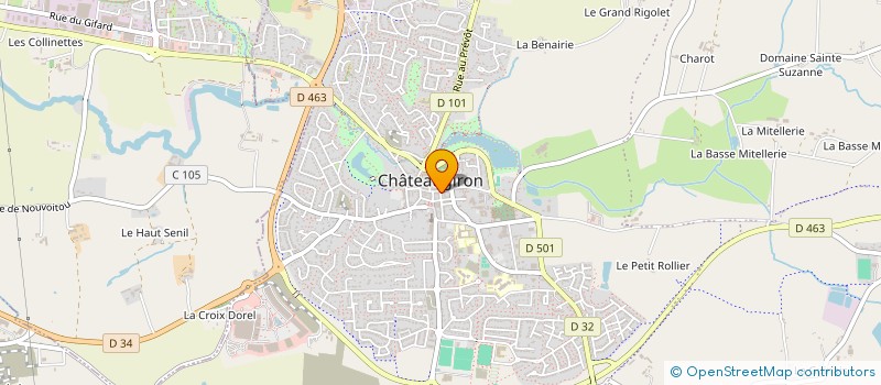 localisation de l'entreprise MADAME SARAH MALVINA BERTHE LERAT  CHATEAUGIRON