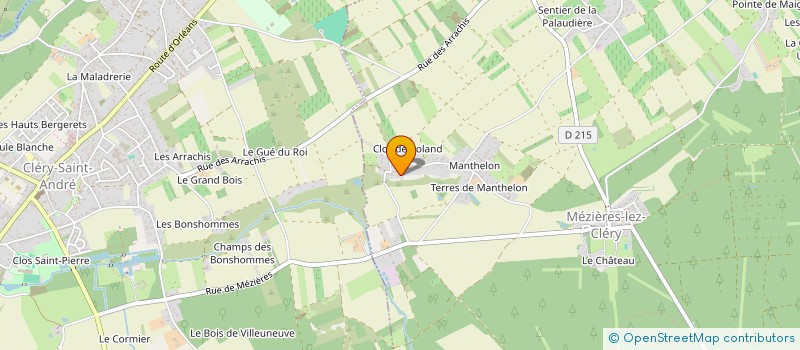 localisation de l'entreprise MADAME SARAH MARECHAL à MEZIERES-LEZ-CLERY