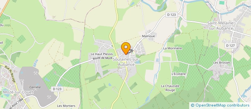 localisation de l'entreprise MADAME SARAH MARQUIS  SOULAINES-SUR-AUBANCE