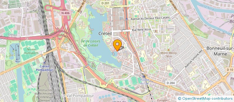 localisation de l'entreprise MADAME SARAH MARTIAL  CRETEIL