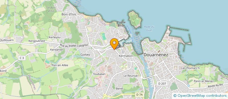 localisation de l'entreprise MADAME SARAH MARTIN  DOUARNENEZ