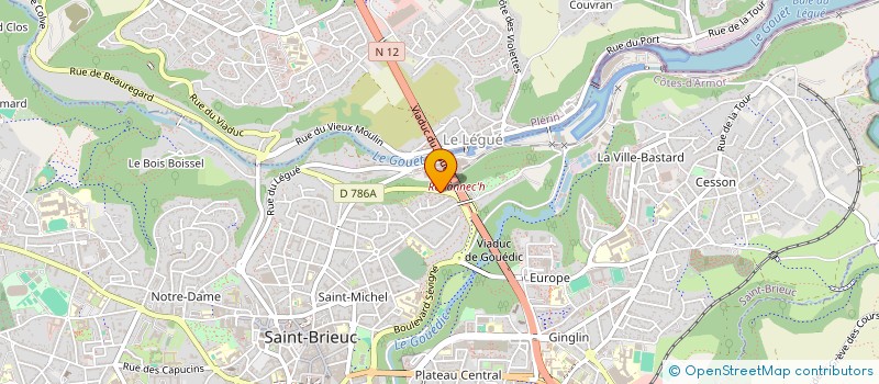 localisation de l'entreprise MADAME SARAH MARTINE ELISE PEYEC SARAH à SAINT-BRIEUC