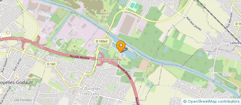 localisation de l'entreprise MADAME SARAH MARTINE GALLET  COURCELLES-LES-LENS