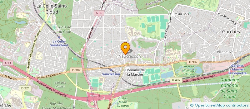 localisation de l'entreprise MADAME SARAH MARTINS  VAUCRESSON