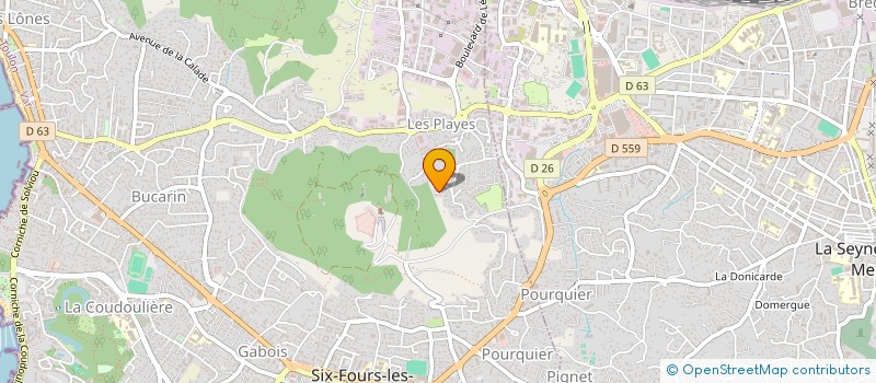 localisation de l'entreprise MADAME SARAH MASTROIANNI à SIX-FOURS-LES-PLAGES