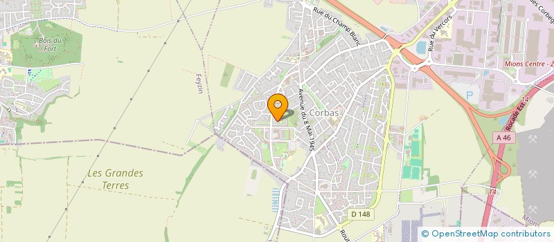 localisation de l'entreprise MADAME SARAH MATHE à CORBAS