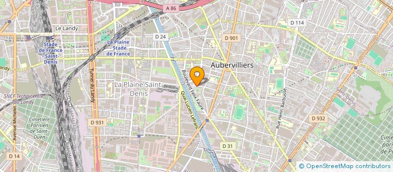 localisation de l'entreprise MADAME SARAH MAUTALEN à AUBERVILLIERS
