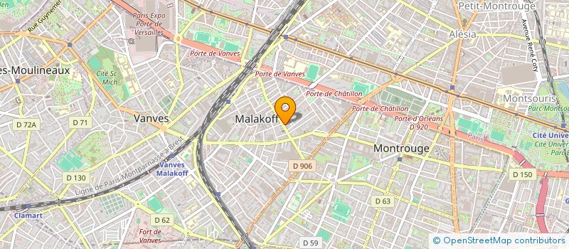 localisation de l'entreprise MADAME SARAH MAZELIER  MALAKOFF