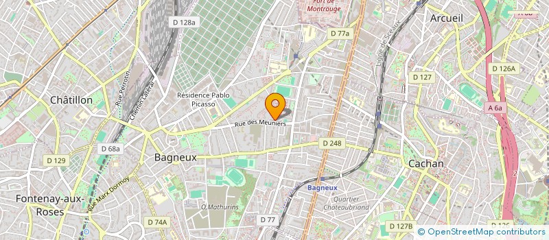localisation de l'entreprise MADAME SARAH MECIBAH  BAGNEUX