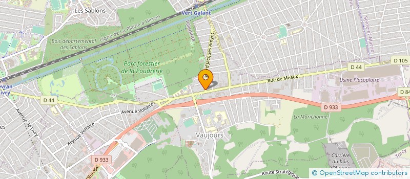 localisation de l'entreprise MADAME SARAH MEKLAT à VAUJOURS