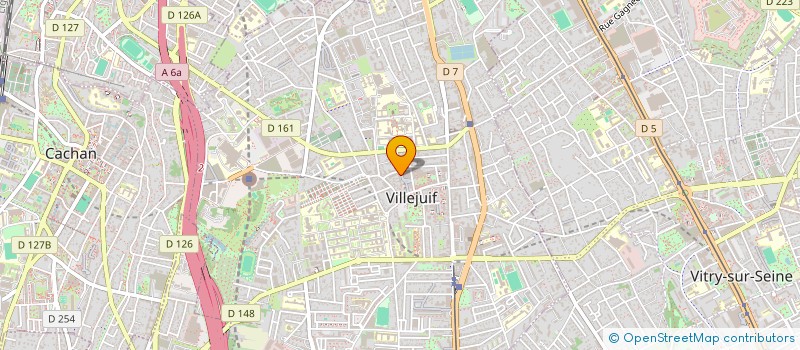 localisation de l'entreprise MADAME SARAH MERCIER  VILLEJUIF