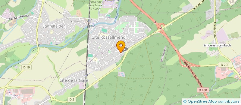 localisation de l'entreprise MADAME SARAH MEYER  WITTELSHEIM