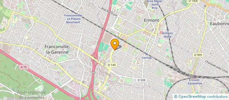 localisation de l'entreprise MADAME SARAH MOHELLEBI  ERMONT